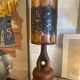 Vintage Accolay copper ceramic lamp