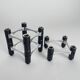 Vintage BMF Modular Candle Holder Black & Silver, Original Box + 12 candles