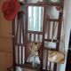 Porte manteau chêne art déco