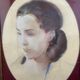 Lucien-Victor Guirand de Scevola (1871-1950) Portrait of a Young Woman, 1928 pastel, oval