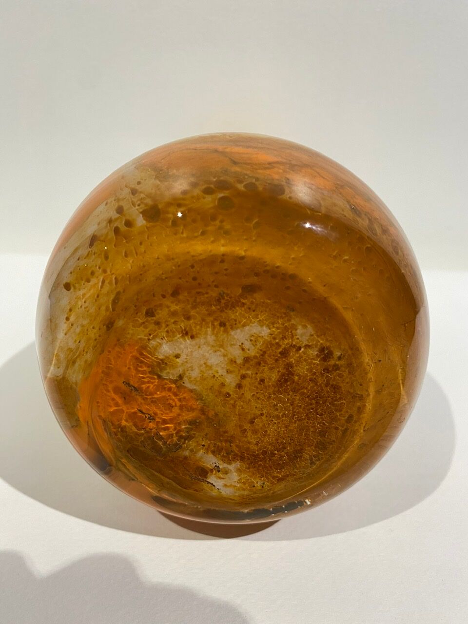 Pichet en verre chamarré années 60/70
