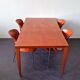 Mahogany dining table, 1980s