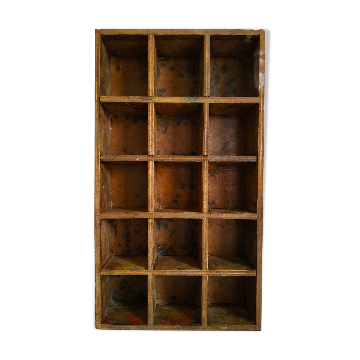 Industrial shelf, antique workshop wooden locker