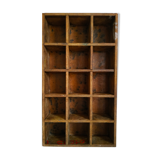 Industrial shelf, antique workshop wooden locker