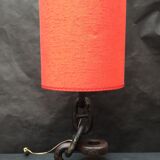 Vintage 1960s navy liner chain lamp red light