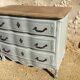 Commode de style Louis XV patinée et cirée dessus bois naturel