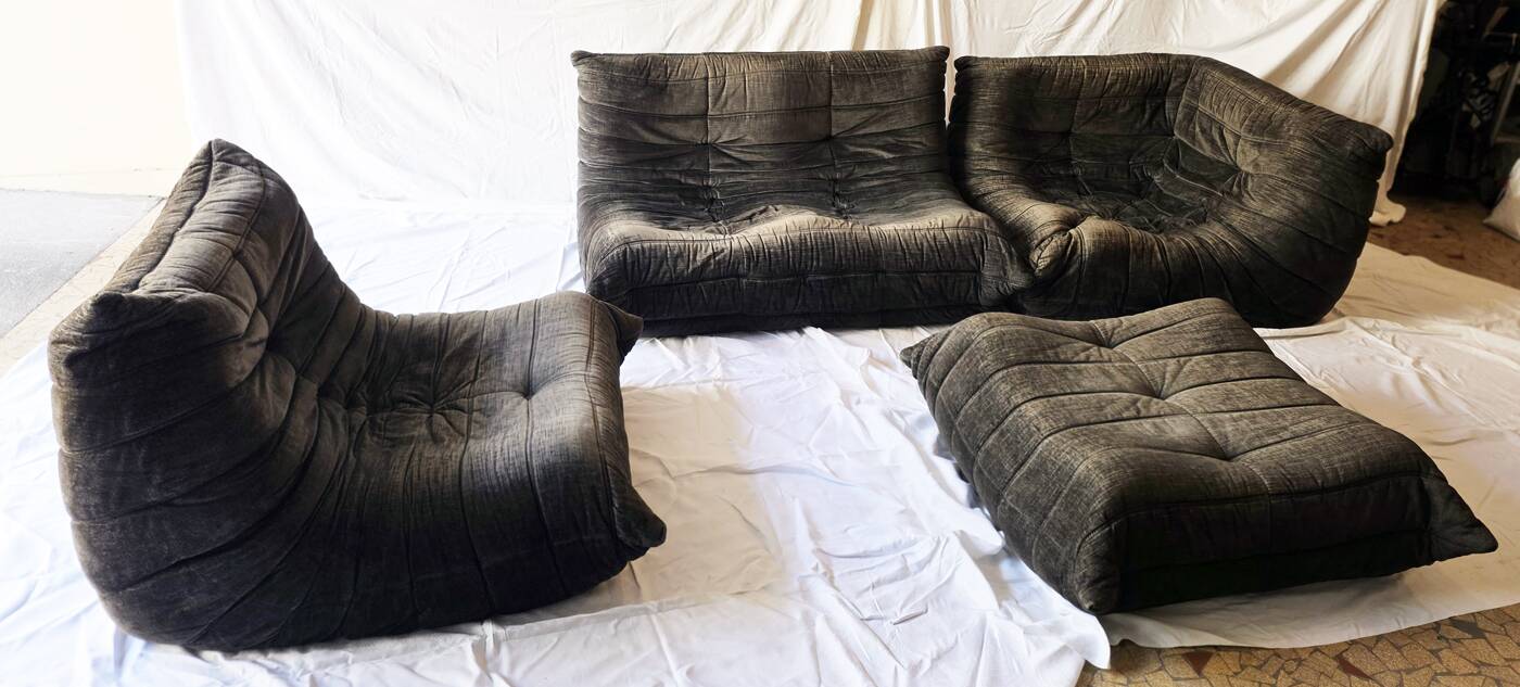 Sofa and armchairs set by Michel Ducaroy for Ligne Roset (1970s)