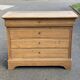 19th century Louis Philippe solid oak chest of drawers, renovated