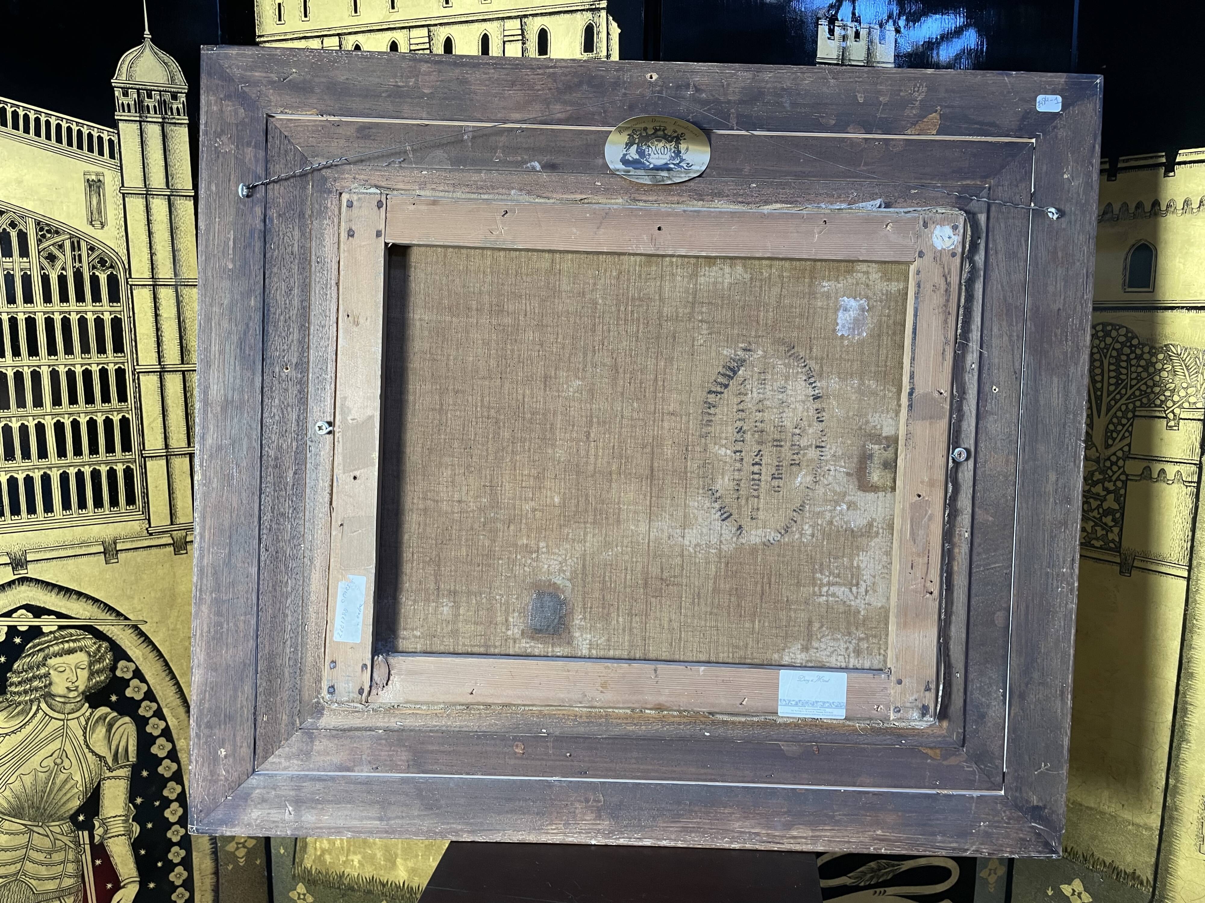 Oil follows canvas "Bouquet of roses" Ernest Filliard (1868-1933)