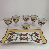Set of vintage coquetiers in Limoges porcelain