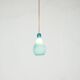 Italian pendant light in blue opaline