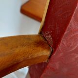 Red bridge chair