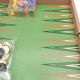 Goose game 60s/70s, little horses, lady