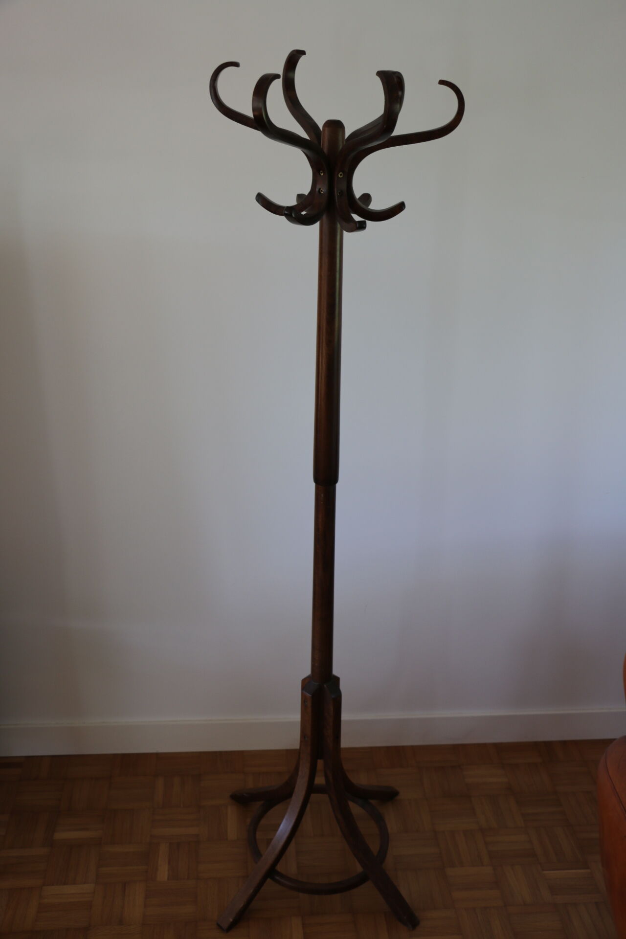 Coat rack parrot Baumann simple dark beech