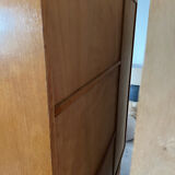 Armoire multifonctions en bois et rotin