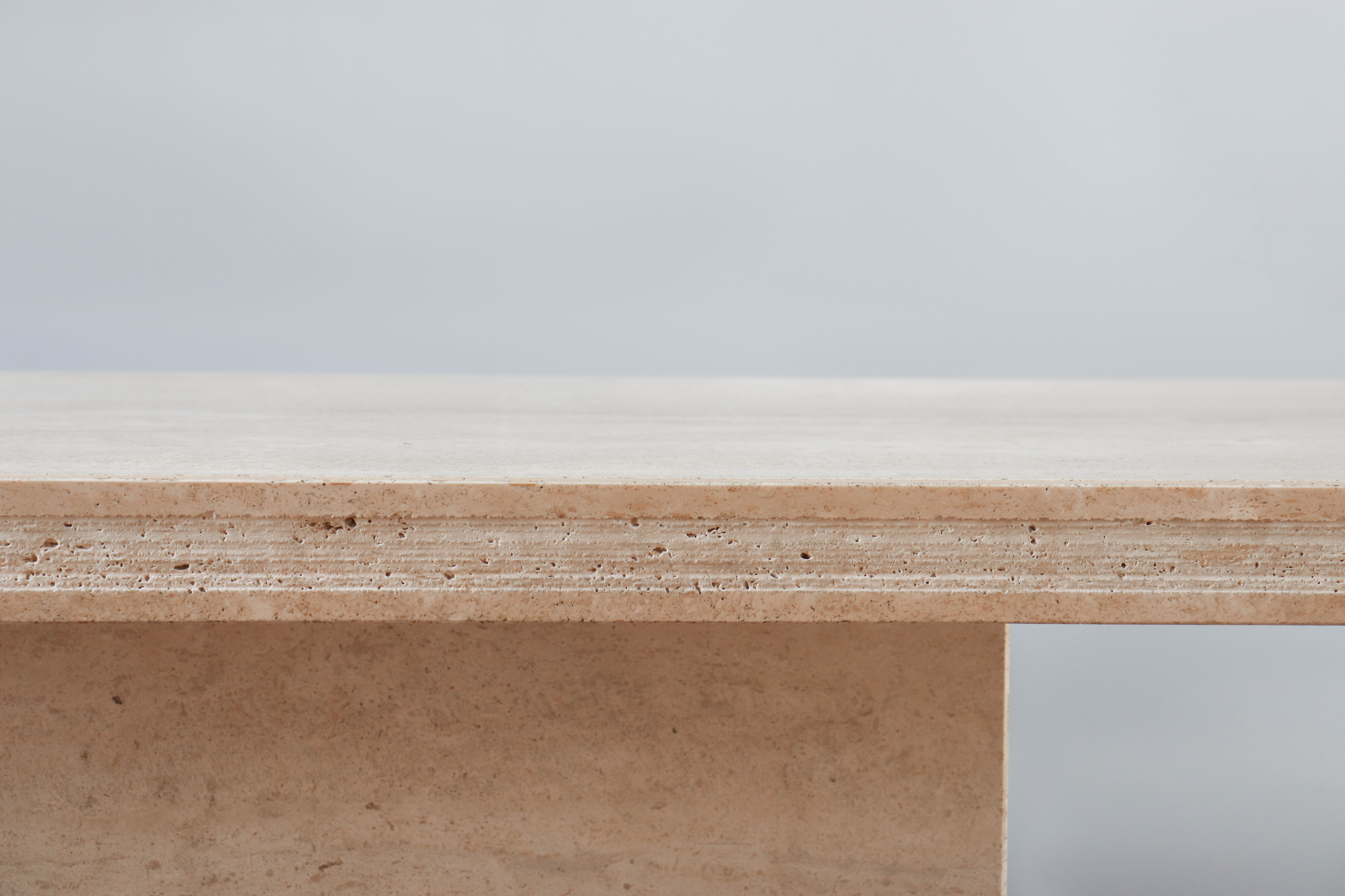 Vintage travertine coffee table