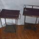 Pair of wrought iron tables