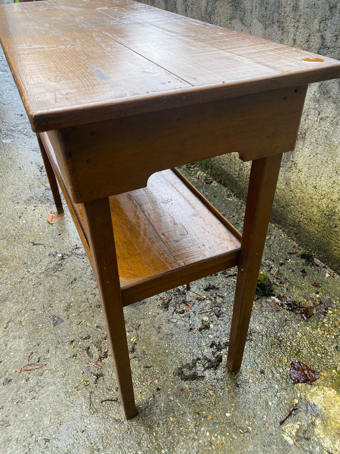 Old solid wood console cottage spirit