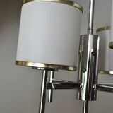 Sciolari 4-light chrome and rhodium lustre from the 1970s.