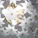 Wonderful Murano Ceiling Light White Flowers, 1970