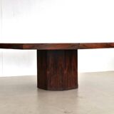 Octagonal dining ore conference table with drawers