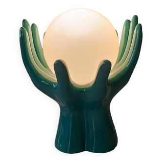 Vintage ceramic hand lamp from the 80s