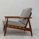 1960s vintage Danish mid-century teak armchair