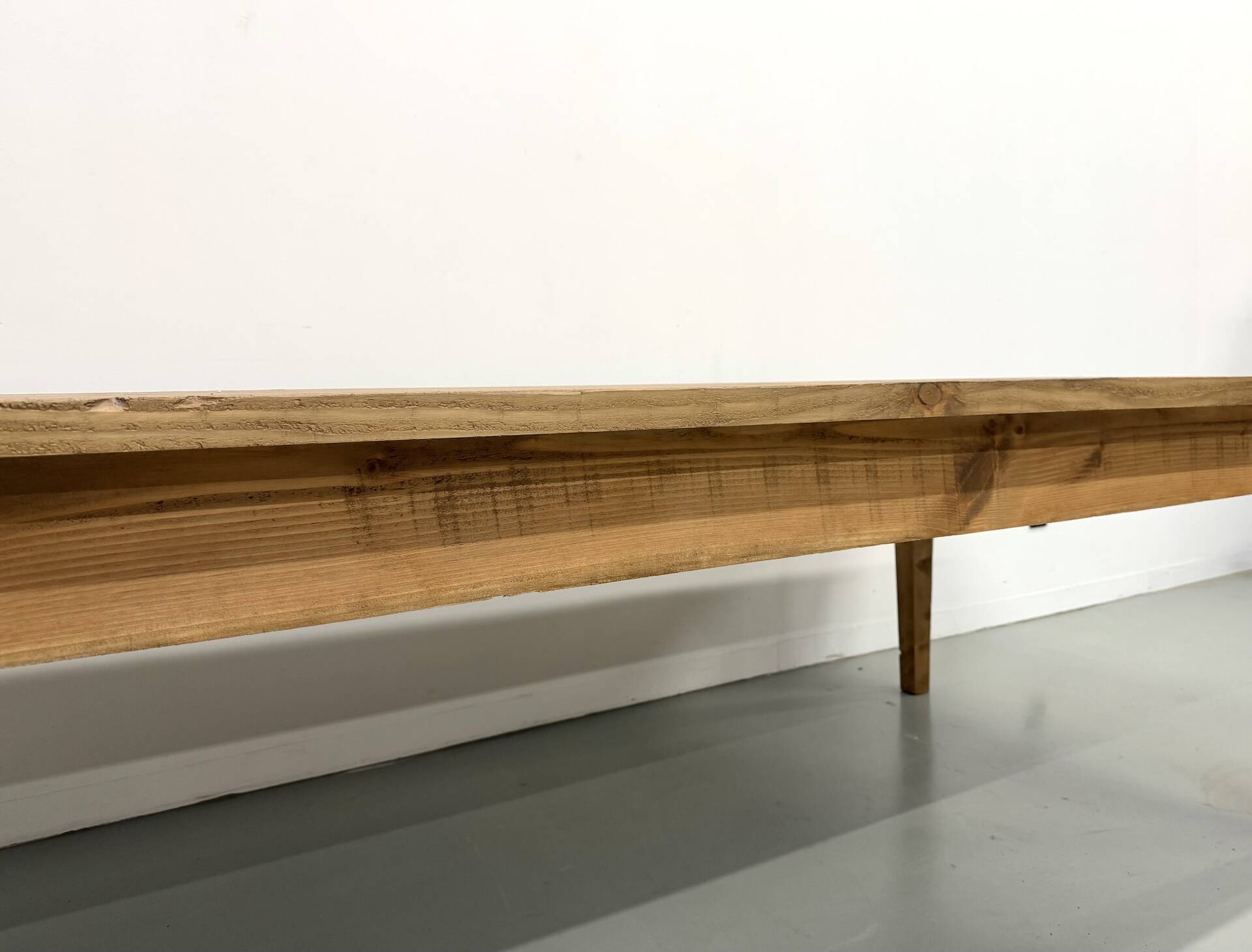 Monumental XXL Pine Farmhouse Table (3.20m) – 1970s