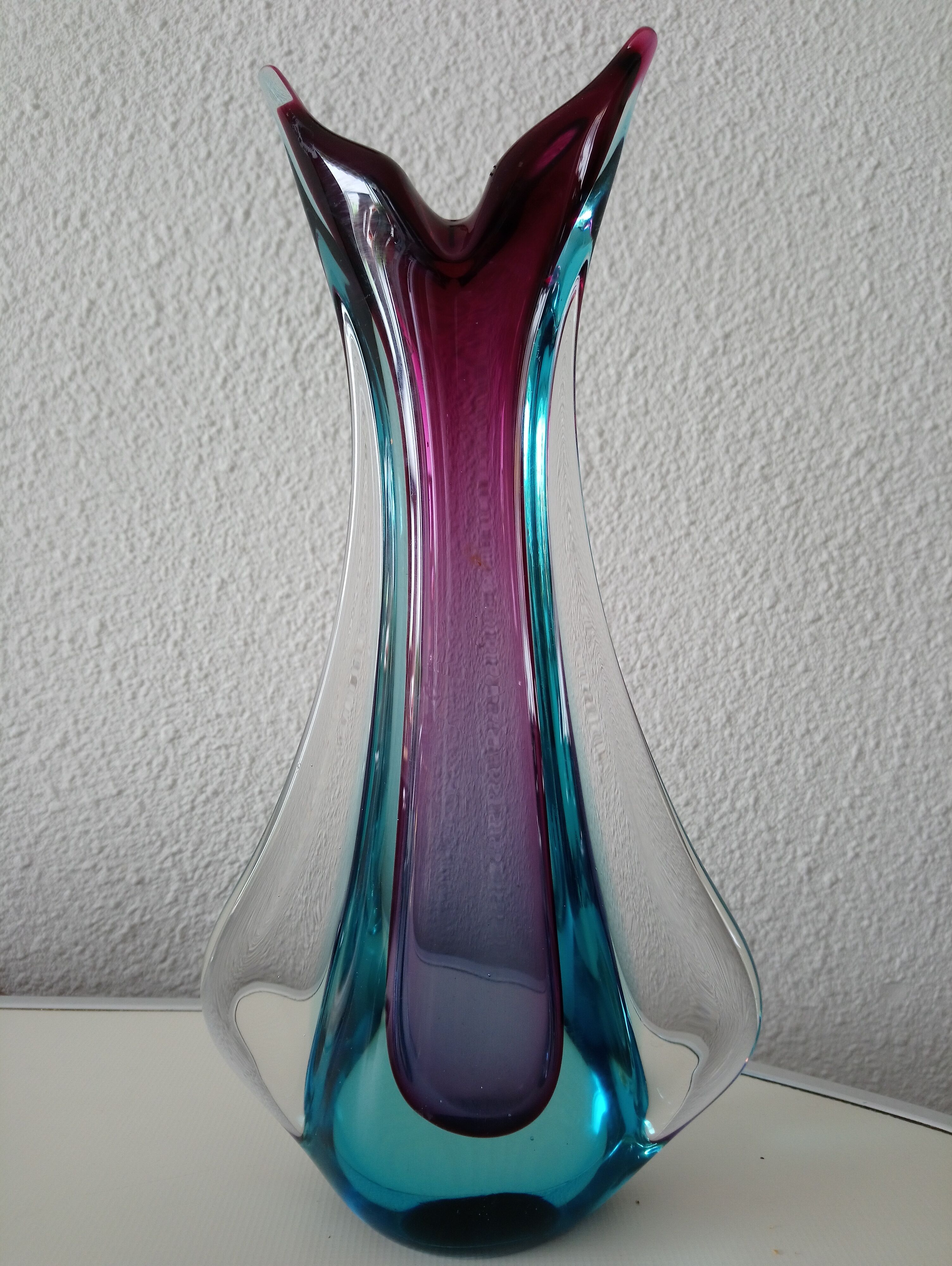 1960s Murano glass vase