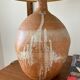Lampe en terre cuite vintage