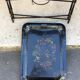 Painted iron tray and folding coffee table foot