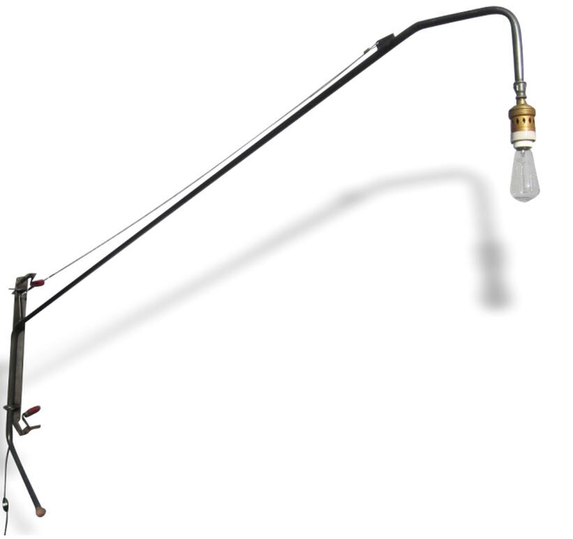 JIB200 curved stem lamp with handle