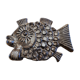 Wall decoration signed ceramic fish