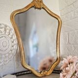 Large old gilded mirror Louis XV style