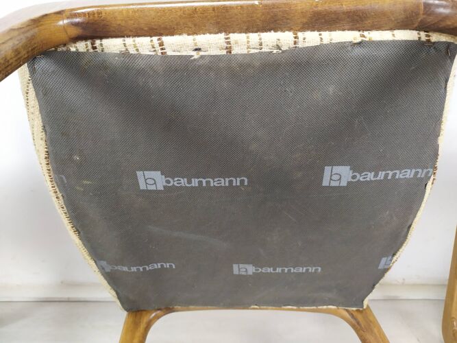 6 chaises Baumann traîneau