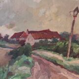 Oil on canvas, Path in the Countryside