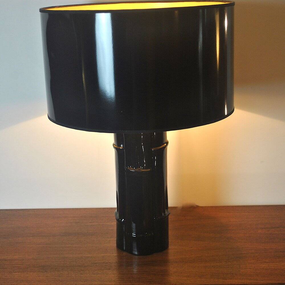 Ceramic table lamp from Italy, 1970s.