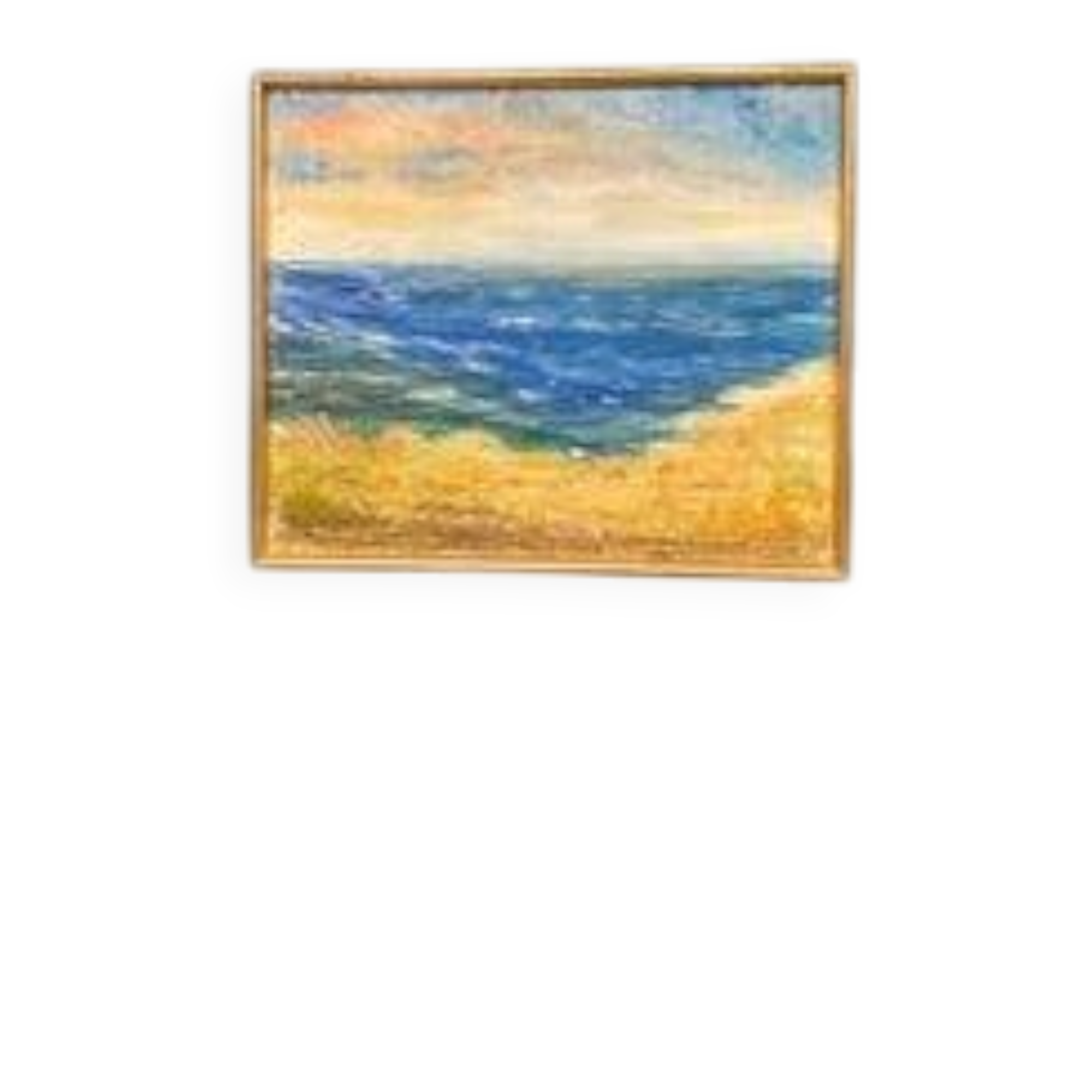 Original Swedish Oil on Canvas – “Landscape” by Lalla Blecher – Signed – Vintage & Framed