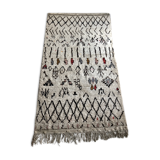 Tapis azilal berbère ancien tissé main au Maroc 243x135cm