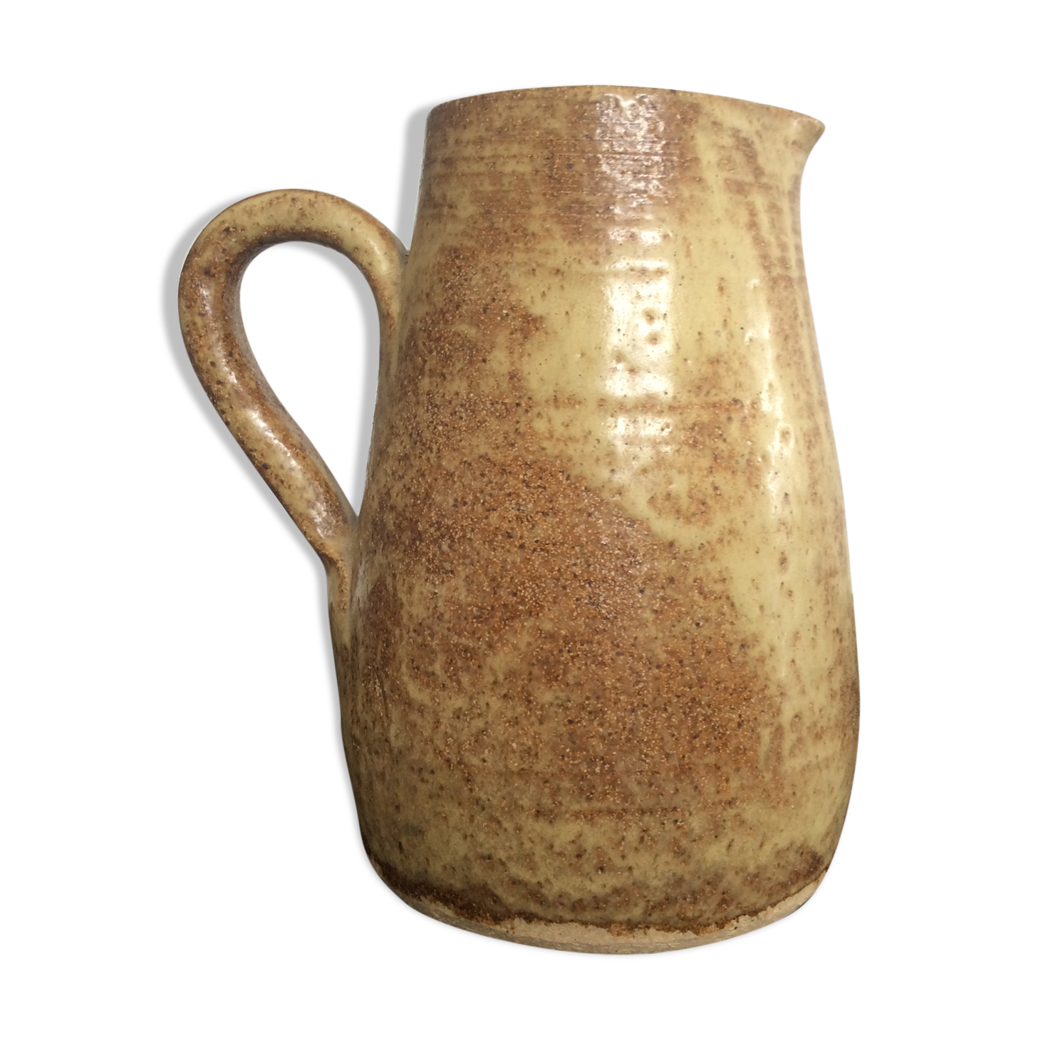 Vintage sandstone jug signed