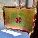 Large Florentine wooden tray