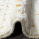 White carpet with yellow dots - 276 x 211 cm