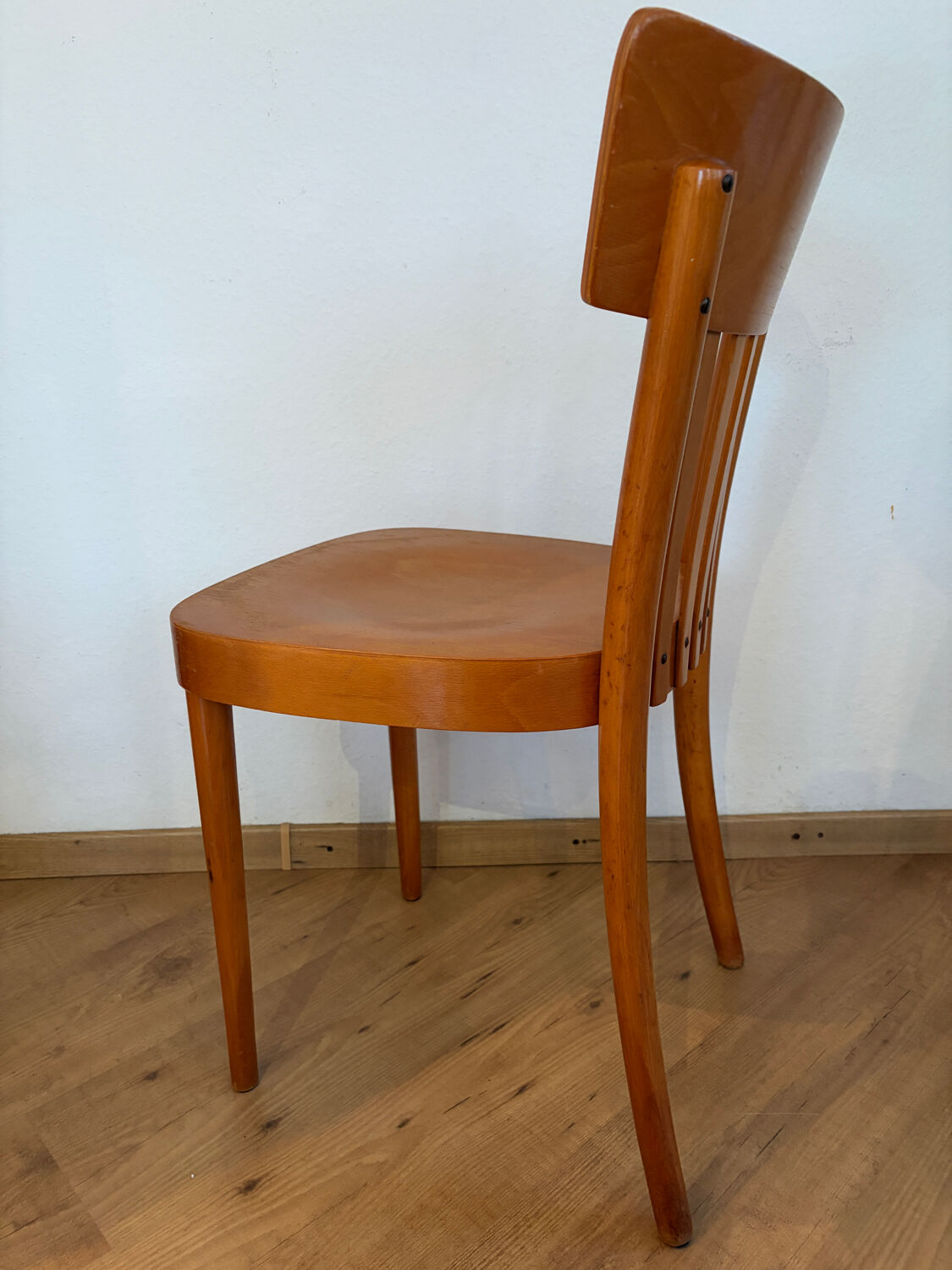 Pair of vintage bistro chairs, Netherlands, 1950s-60s