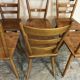 Set of 6 solid beech chairs by Adolf Schneck