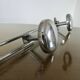 Chrome metal wall coat rack with 4 hooks, 57cm, 1970, vintage