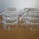 4 mugs en verre transparent