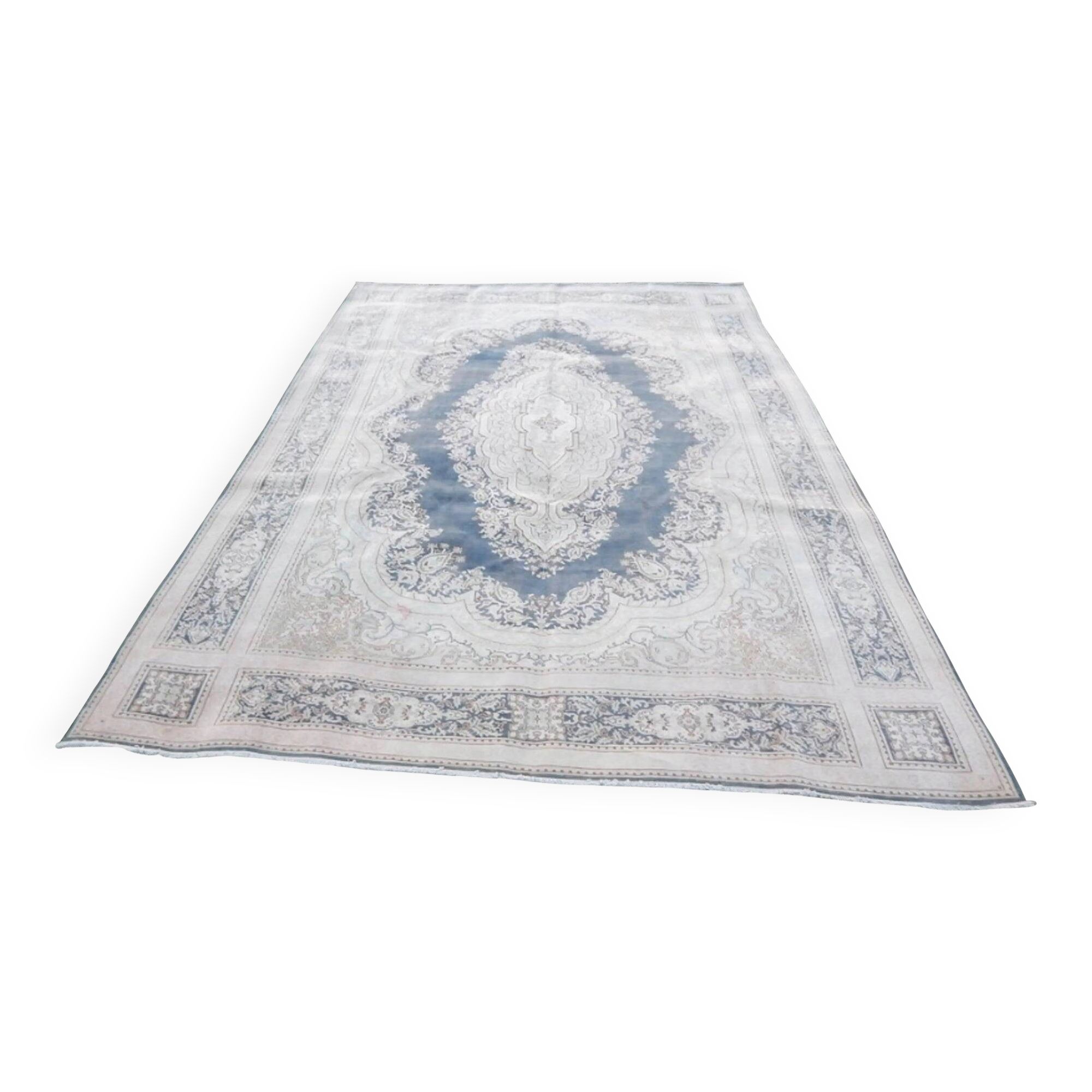 Vintage Turkish Oushak rug 254x354 cm