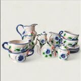 Vintage barbotine service biscuit