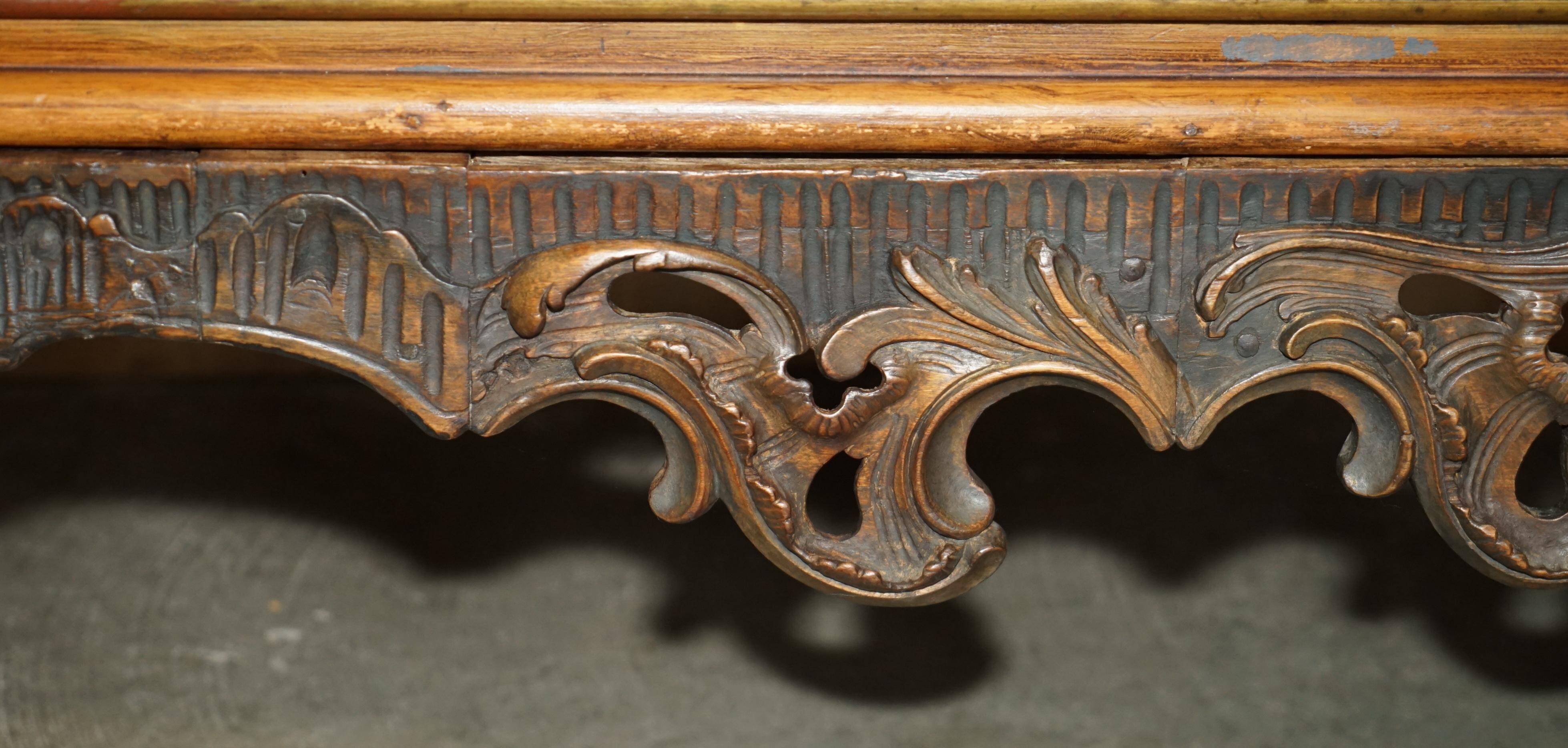 Commode campagne polychrome 1778 en bois style George III