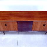 Large Italian Mid-Century Sideboard with Brass Details, 1950s